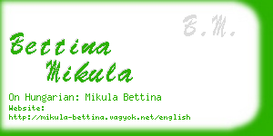 bettina mikula business card